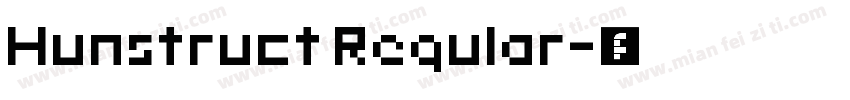Hunstruct Regular字体转换